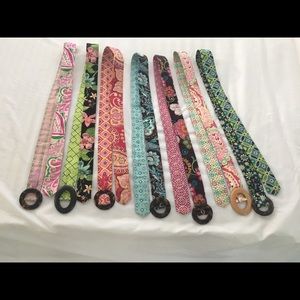 Vera Bradley belts.